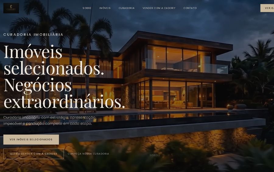 Cadory — plataforma SaaS imobiliária com IA