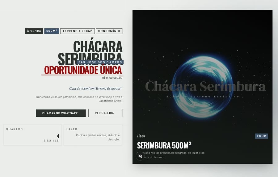 Curadoria Imobiliária — landing page